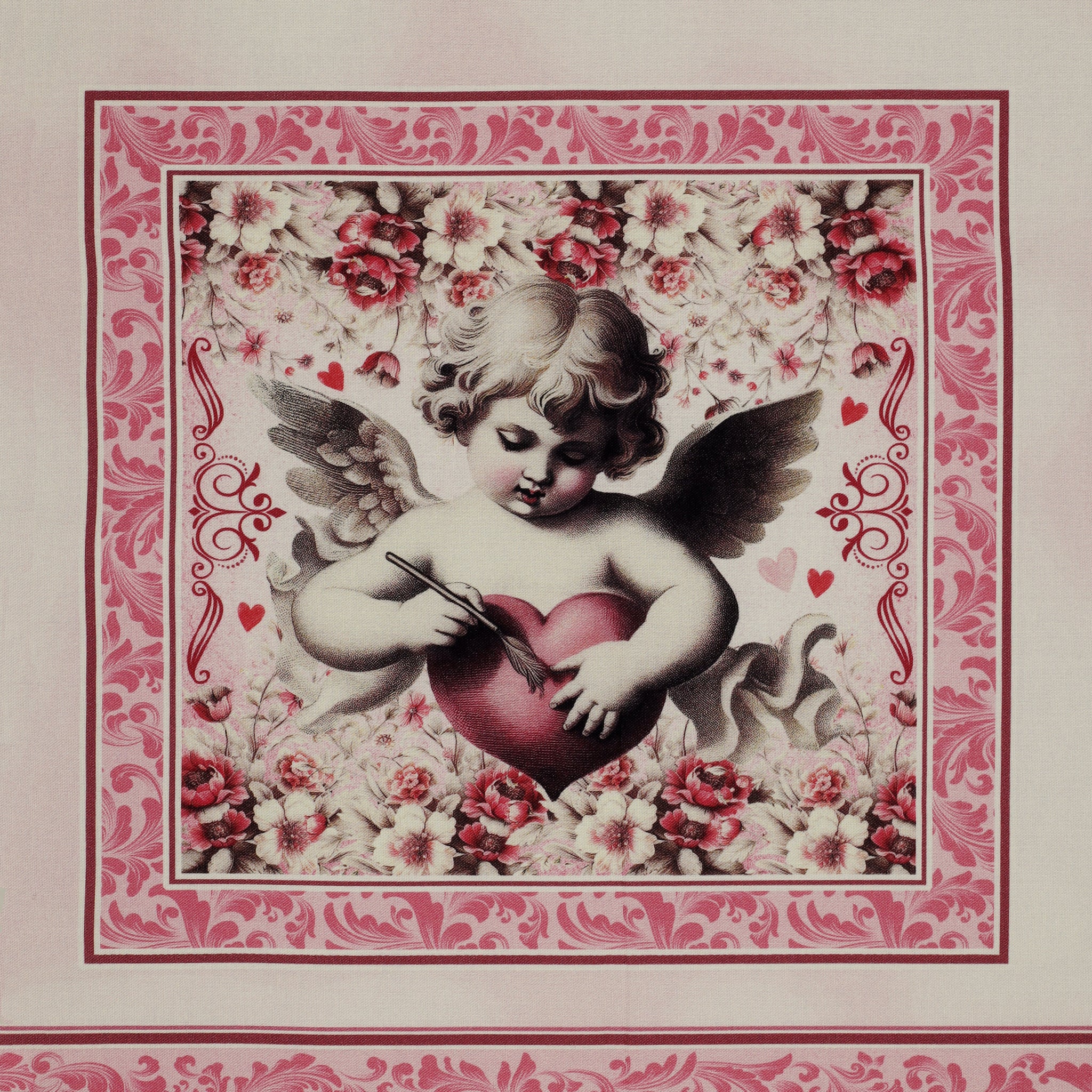 Cupid's Arrow Fabric Collection - Cupid's Arrow Panel Blush - Image 6