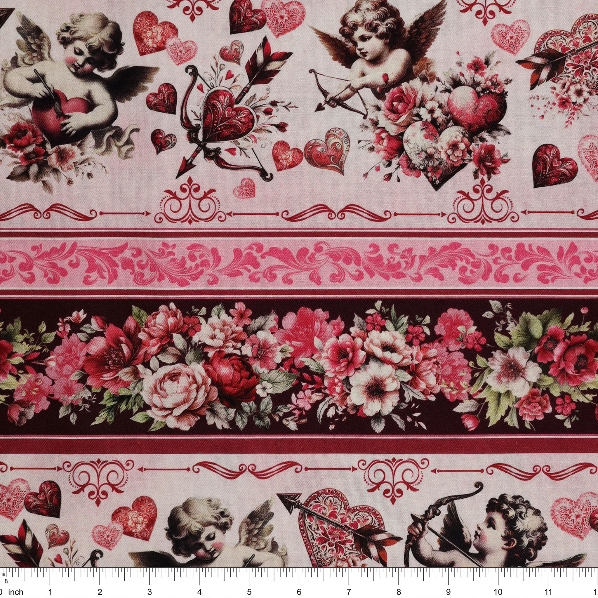 Cupid's Arrow Fabric Collection - Cupid's Arrow Stripe Multi - Image 3
