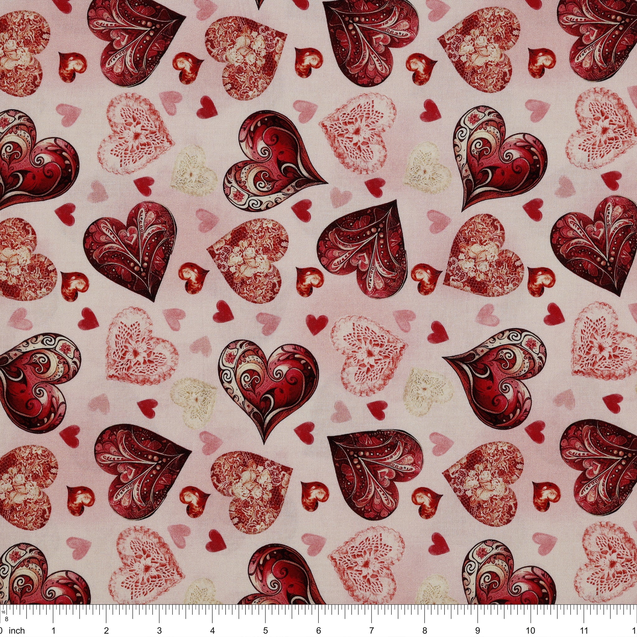 Cupid's Arrow Fabric Collection - Romantic Hearts Blush - Image 3