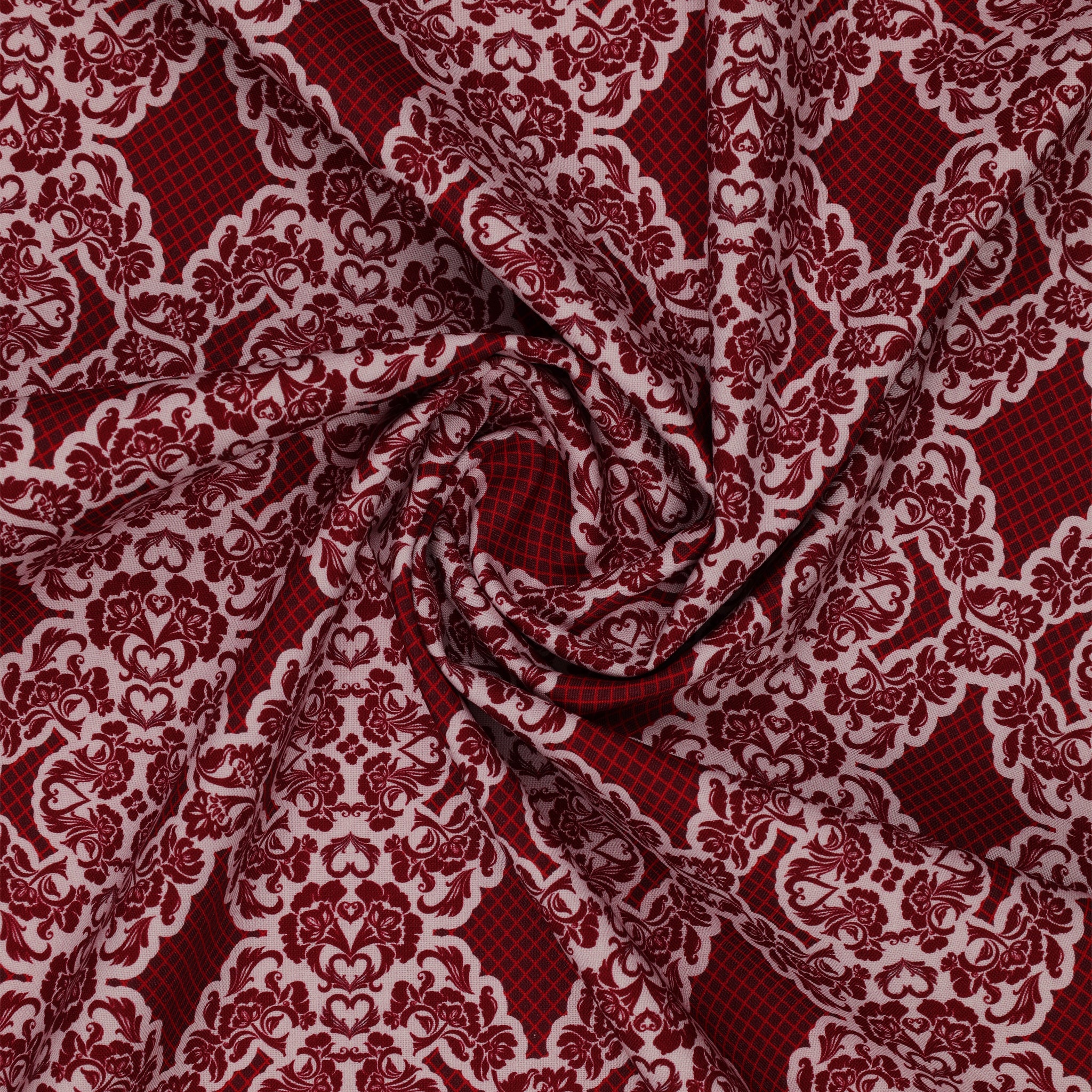 Cupid's Arrow Fabric Collection - Romantic Lace Red Velvet - Image 2