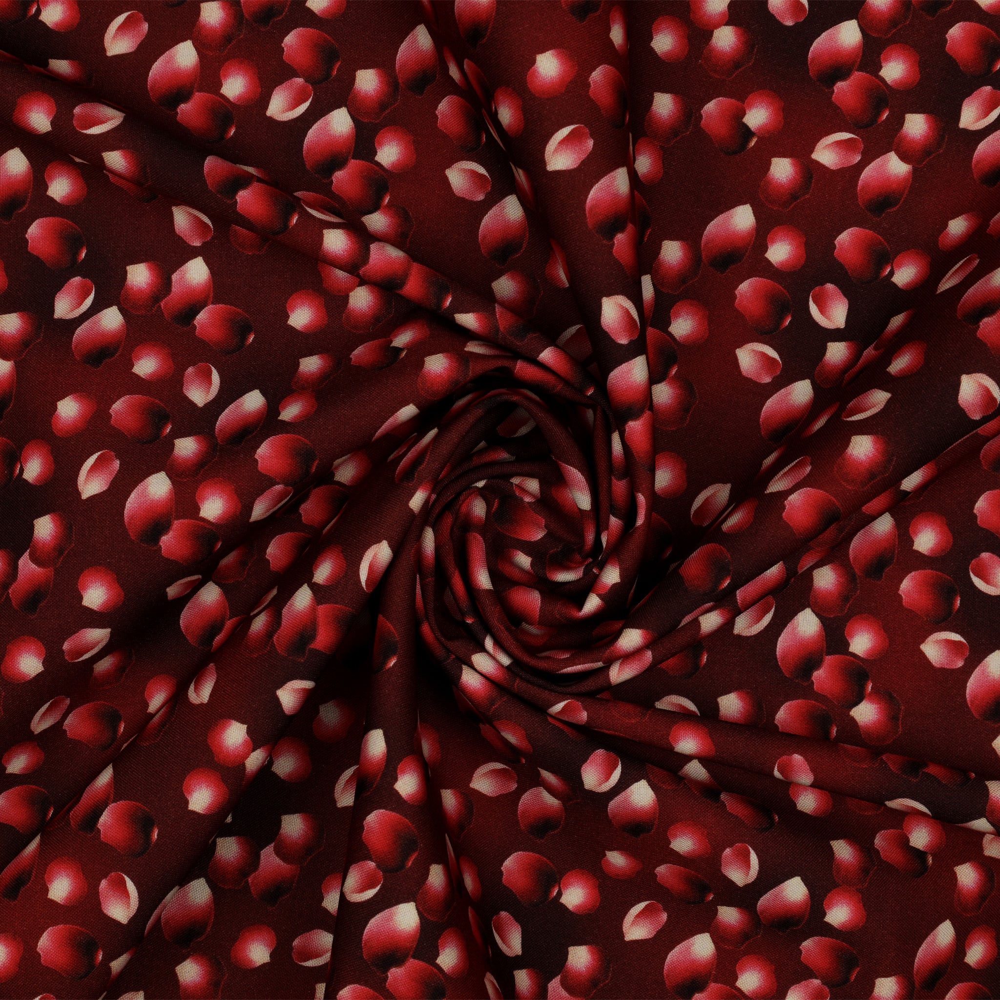 Cupid's Arrow Fabric Collection - Romantic Petals Red Velvet - Image 2