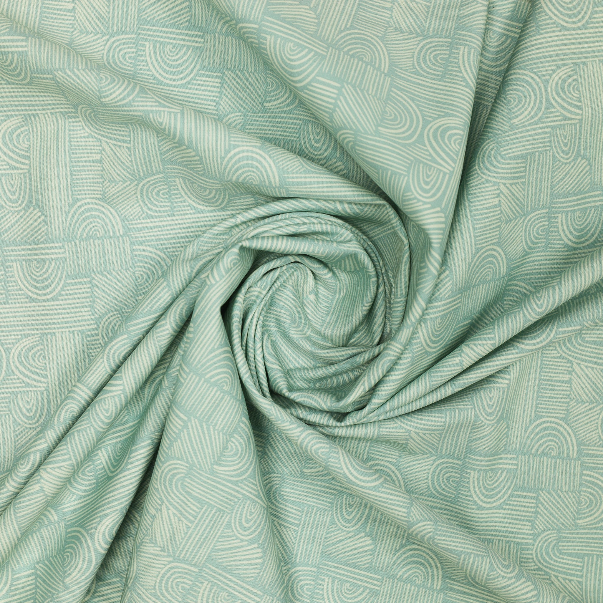 Cur8tor Botanica Fabric Collection - Moment of Zen Aqua - Image 2