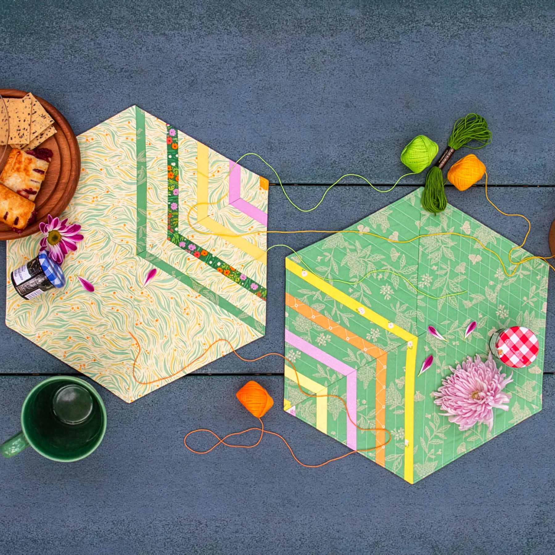 Cur8tor Gardenista Fabric Collection - Growing Herbs Vert - Image 10