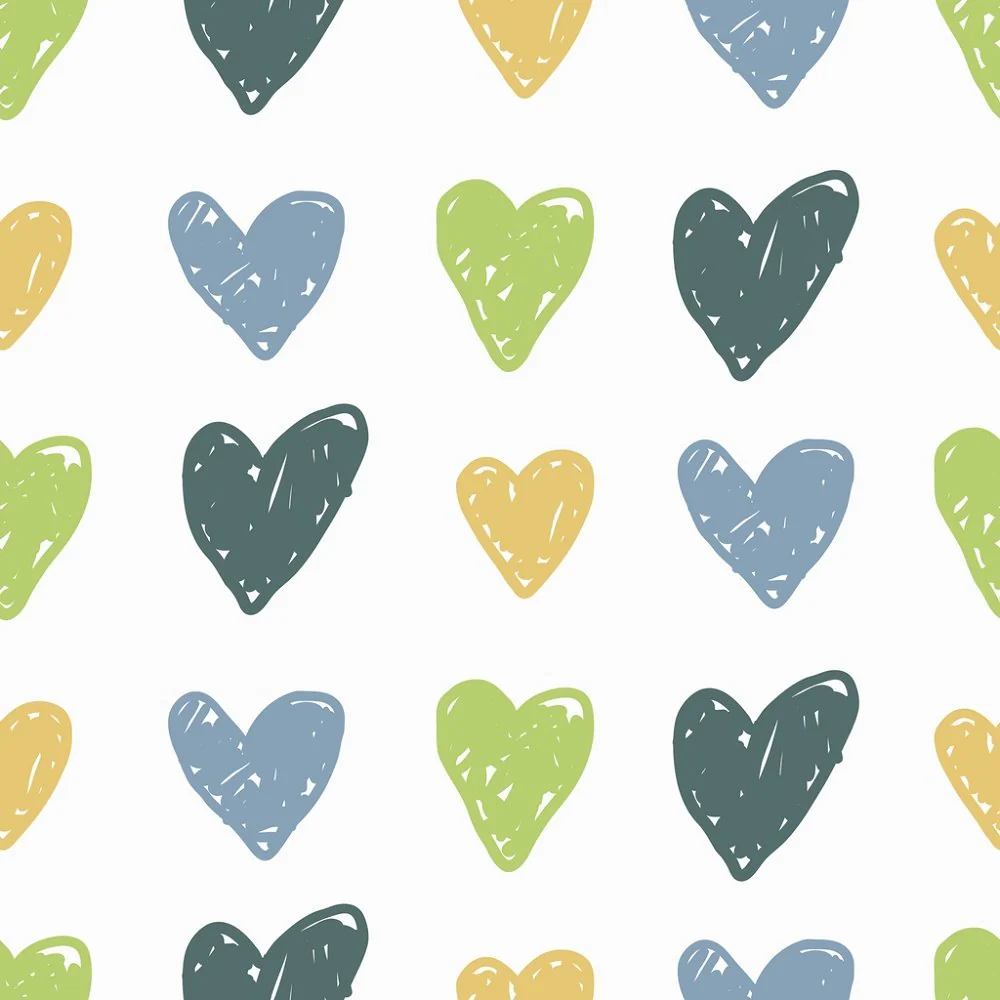 Cute Hearts Fabric