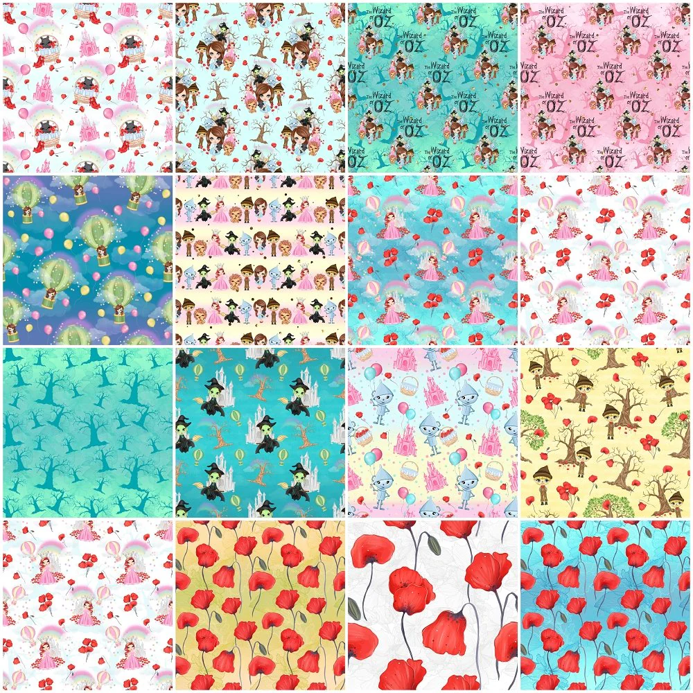 Cute Wizard of OZ Fat Quarter Bundle - 15 Pieces