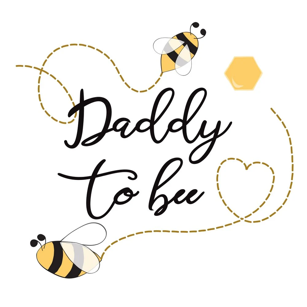 Daddy To Bee Heart Fabric Panel