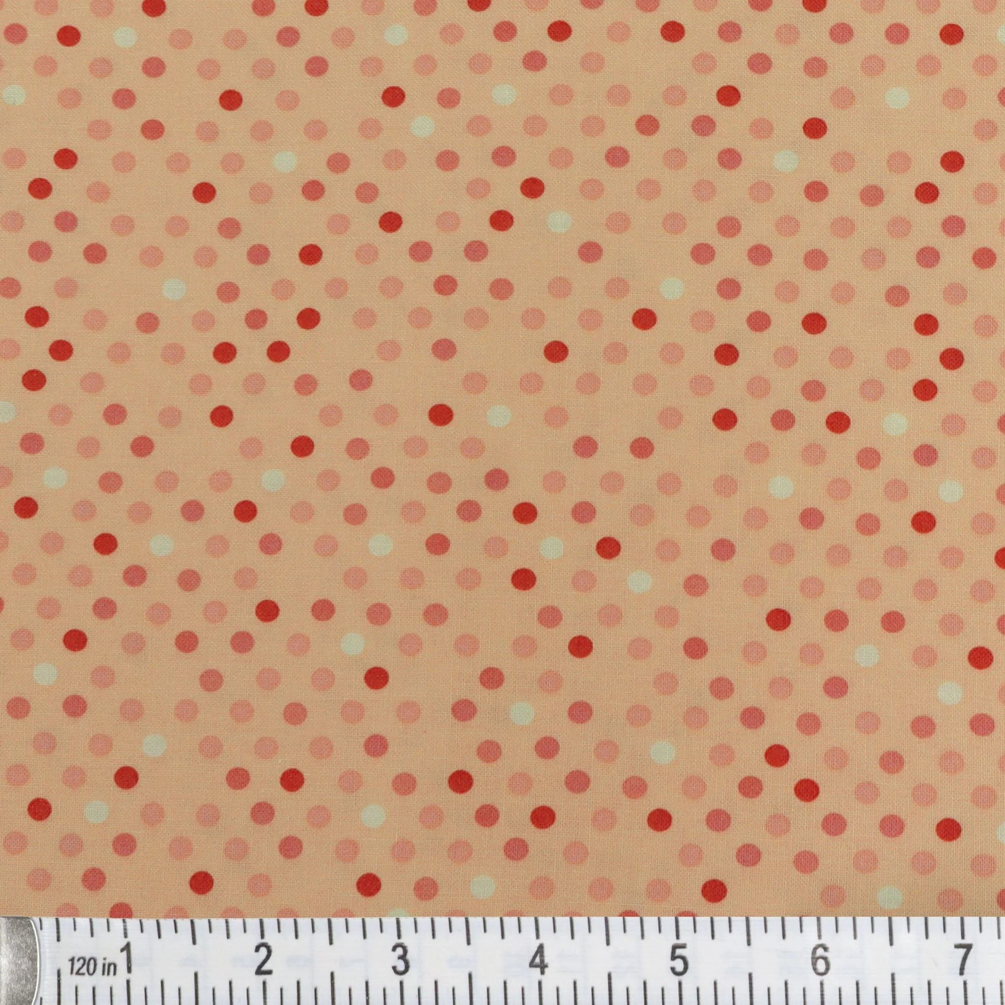 Dazzle Dots 2 Fabric Collection - Confetti Drop Peach - Image 2
