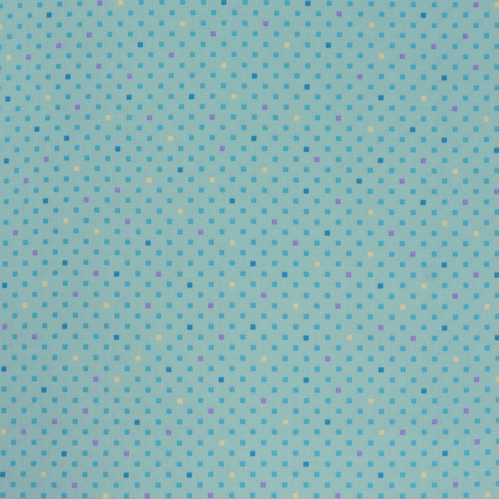 Dazzle Dots 2 Fabric Collection - Dazzling Squares Light Blue
