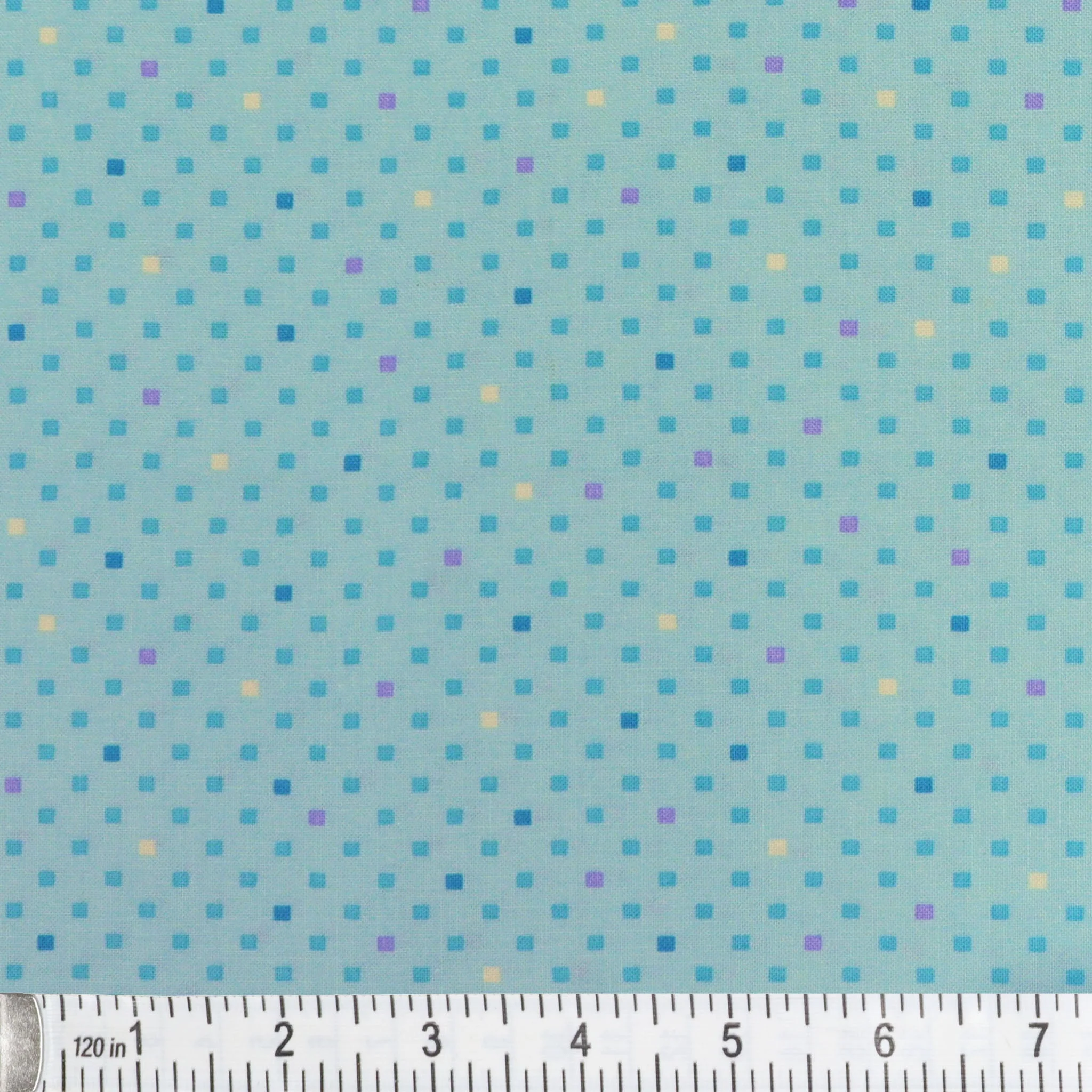 Dazzle Dots 2 Fabric Collection - Dazzling Squares Light Blue - Image 2