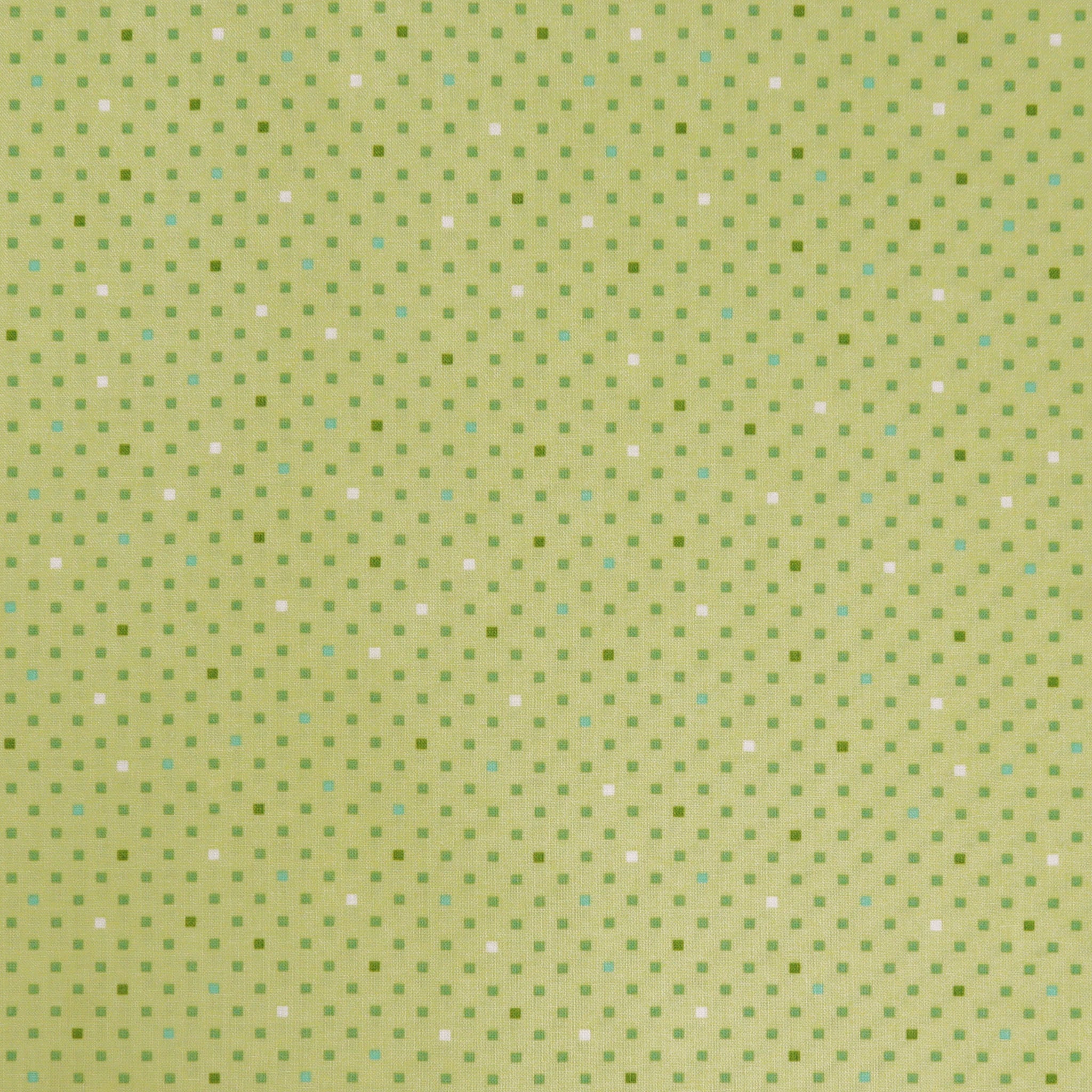 Dazzle Dots 2 Fabric Collection - Dazzling Squares Light Green