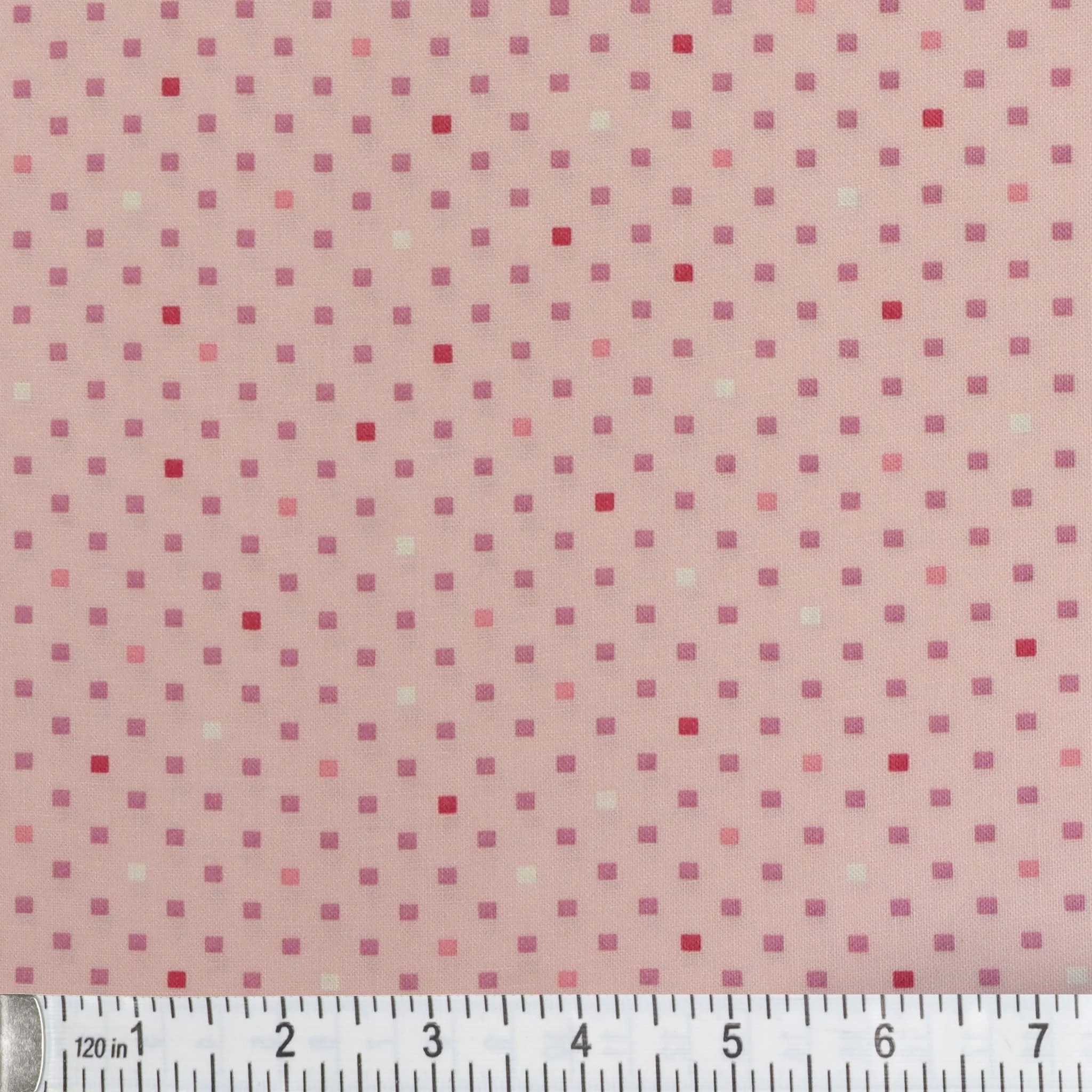 Dazzle Dots 2 Fabric Collection - Dazzling Squares Light Mauve - Image 2
