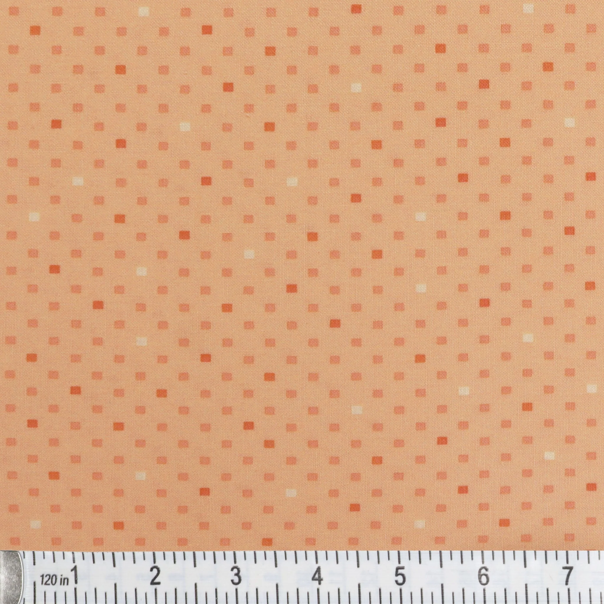 Dazzle Dots 2 Fabric Collection - Dazzling Squares Light Peach - Image 2