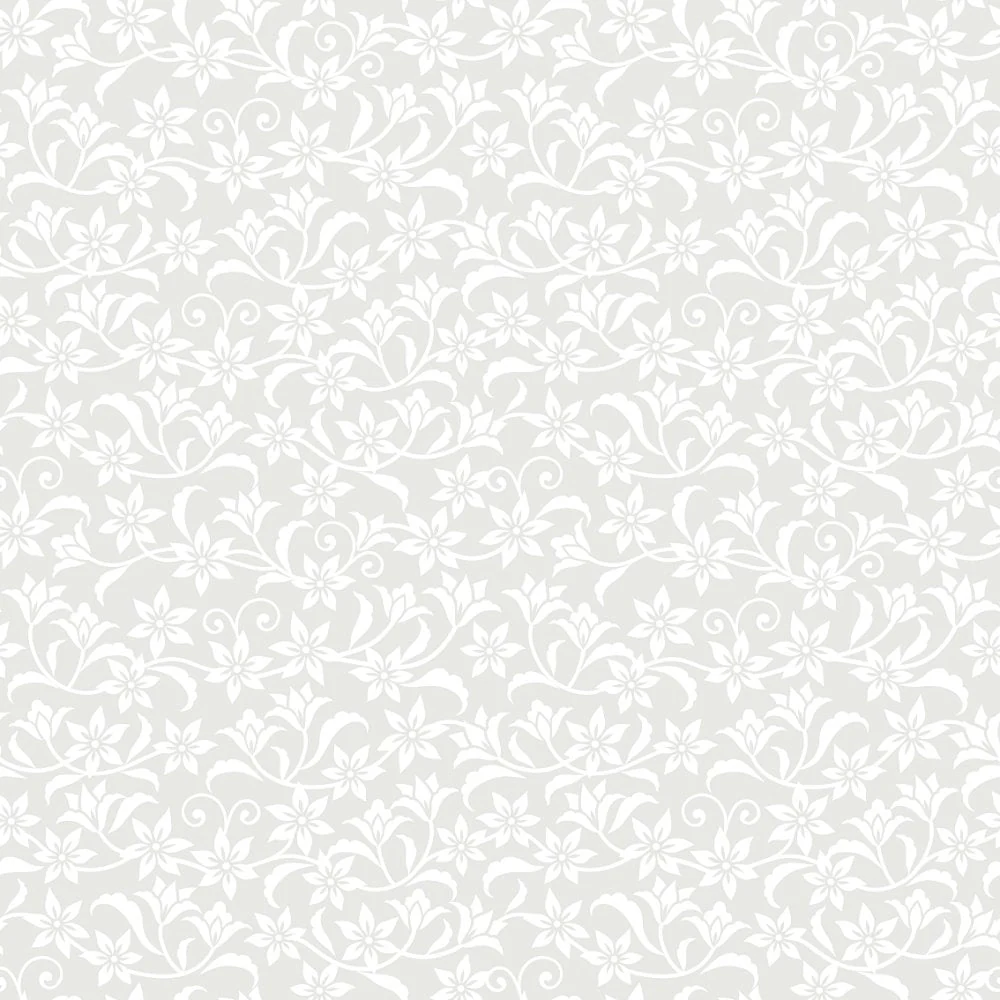 Decorative Floral Tone on Tone Fabric - Image 2