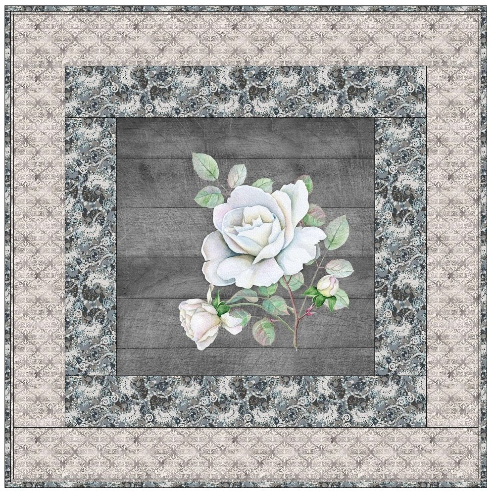 Delicate Rose Wall Hanging 42" x 42" - Image 2