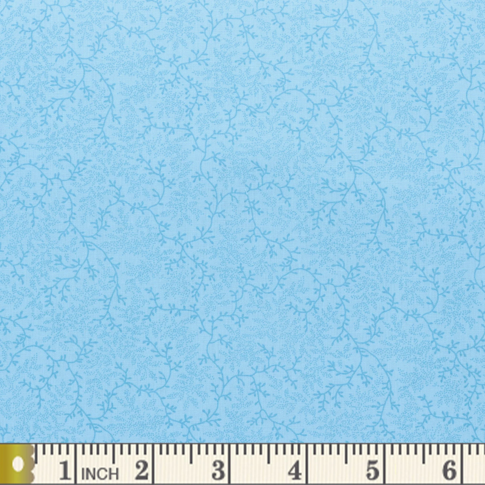Delicate Vines 108" Wide Quilt Backing - Light Blue
