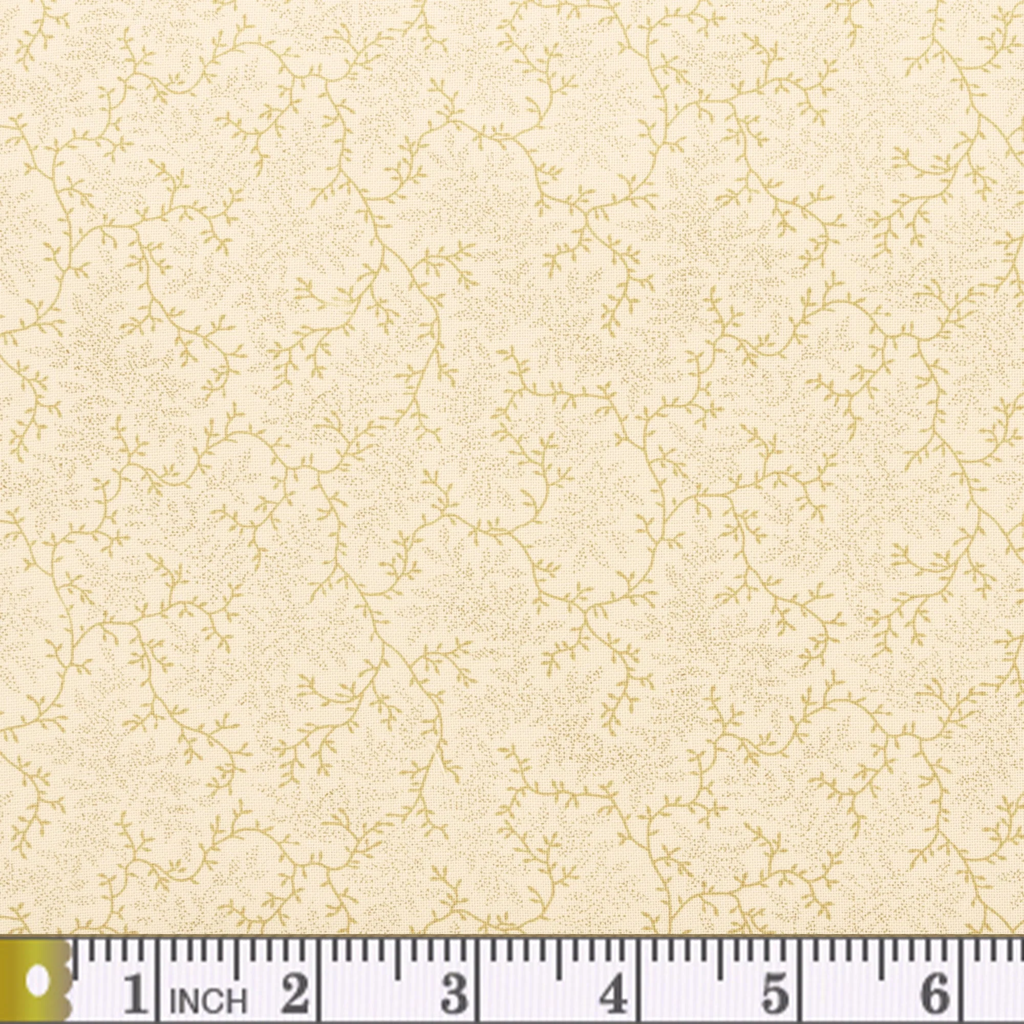 Delicate Vines 108" Wide Quilt Backing - Pale Yellow