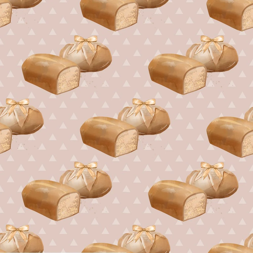 Dessert & Loaf Fabric - Cream