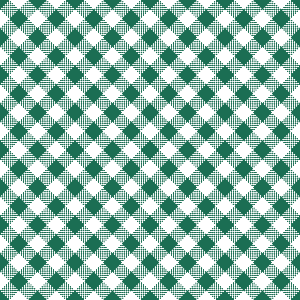 Diagonal Gingham Fabric - Hunter Green