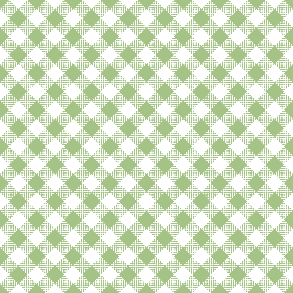 Diagonal Gingham Fabric - Pistachio Green