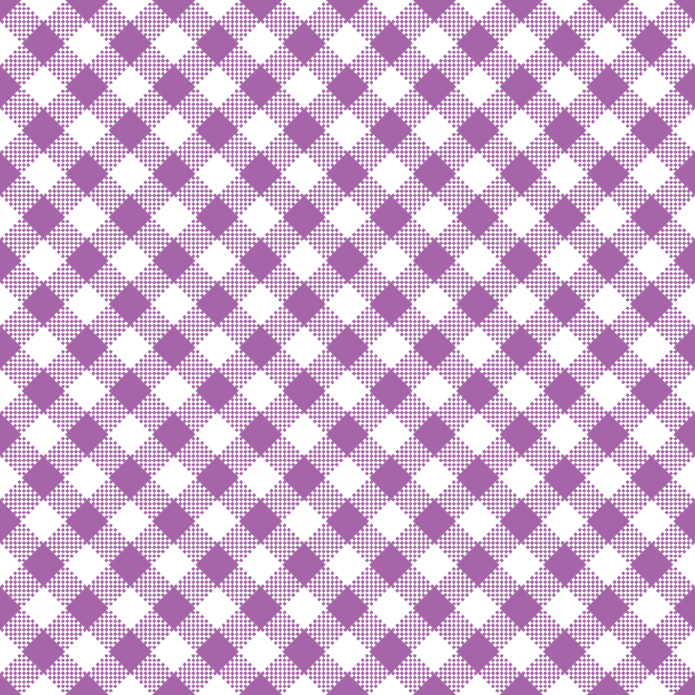 Diagonal Gingham Fabric - Soft Purple