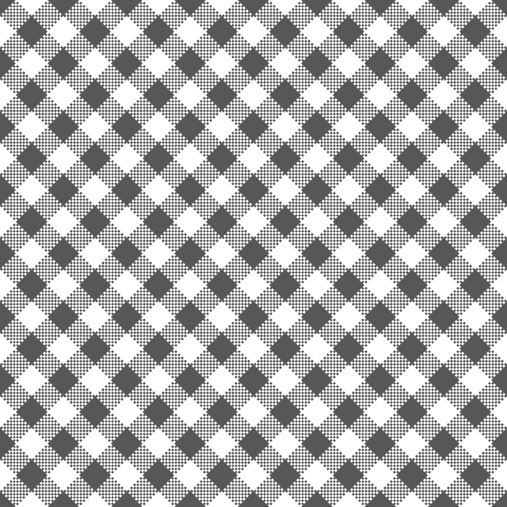 Diagonal Gingham Fabric - Steel Gray