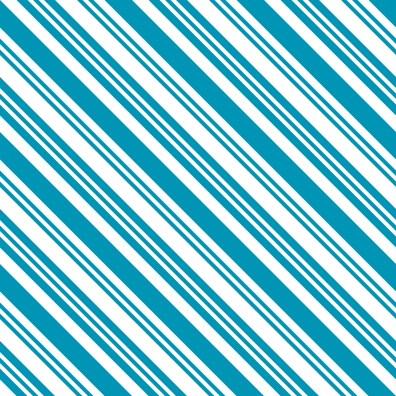 Diagonal Multi Stripe Fabric - Cerulean Blue