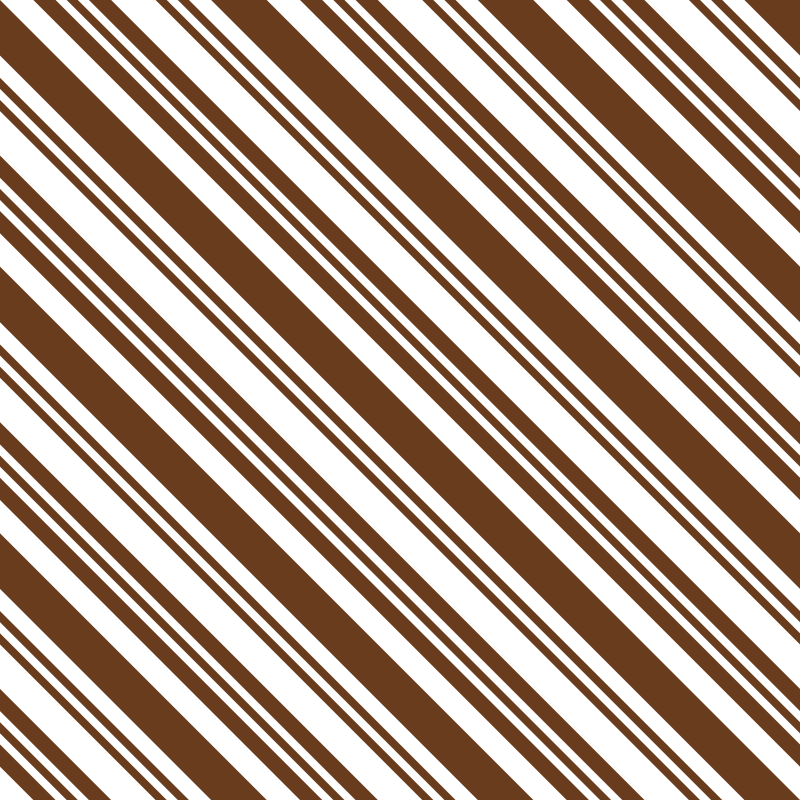 Diagonal Multi Stripe Fabric - Chocolate