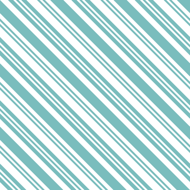 Diagonal Multi Stripe Fabric - Cornflower