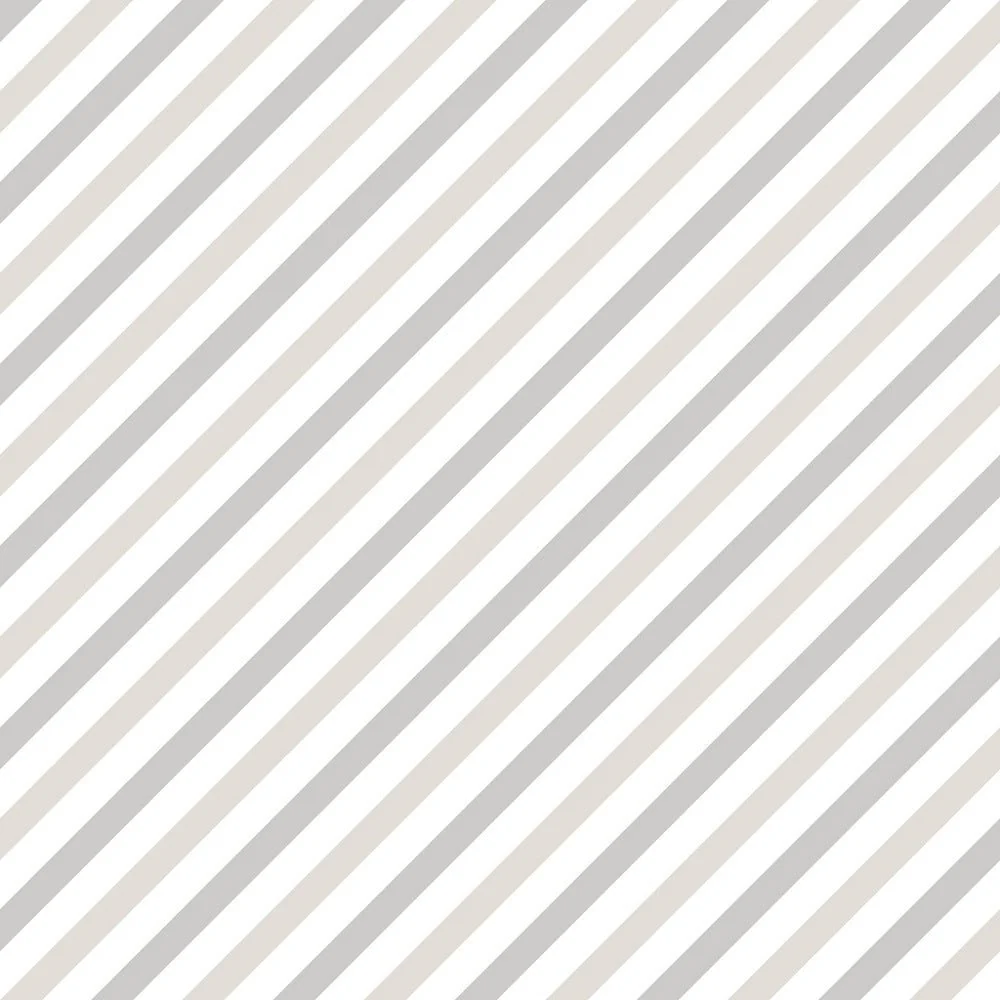 Diagonal Stripe Fabric - Gray/Tan