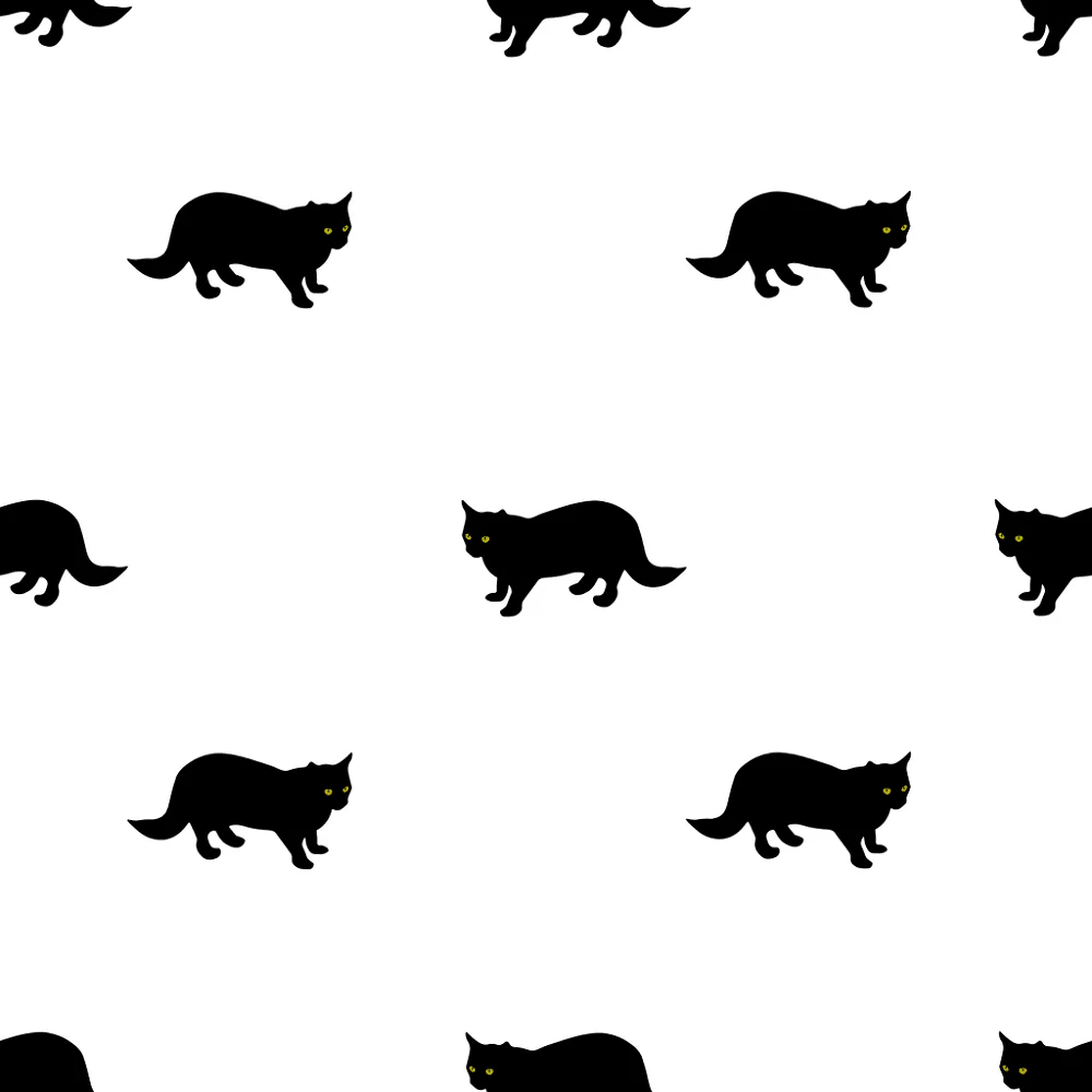 Digitally Printed Fluffy Cats Fabric