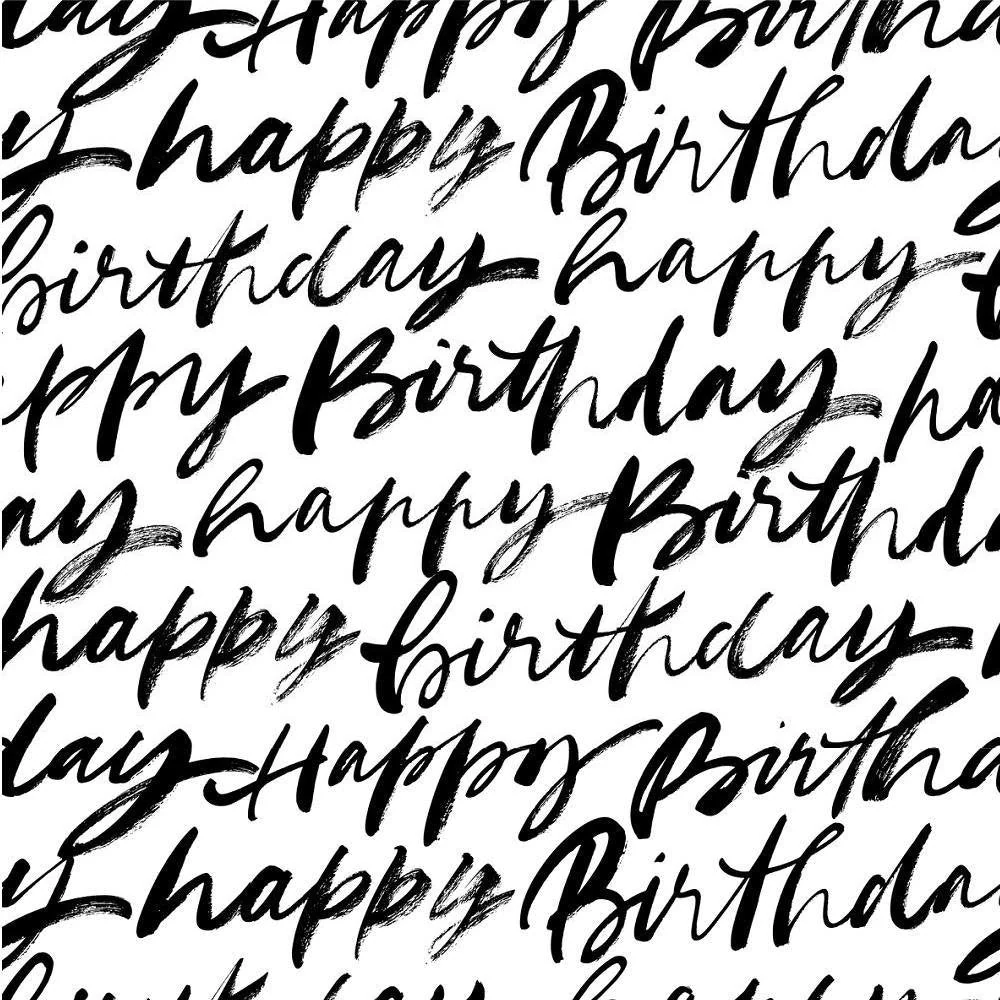 Digitally Printed Happy Birthday Fabric