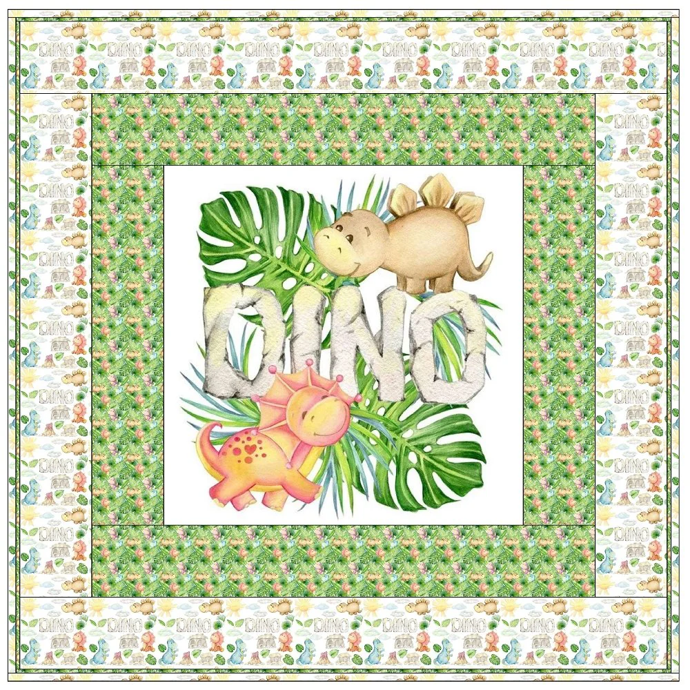 Dino Land Wall Hanging 42" x 42" - Image 3