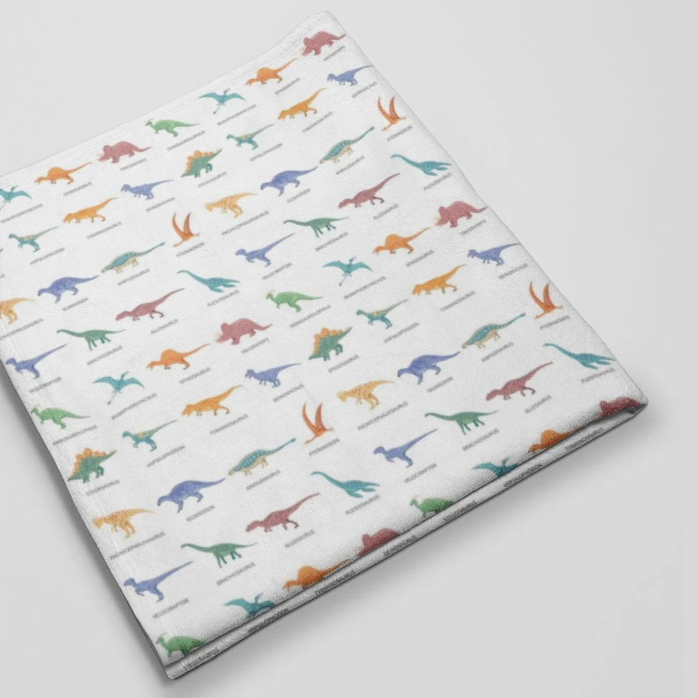 Dinosaur Names #3 Fabric - Image 3