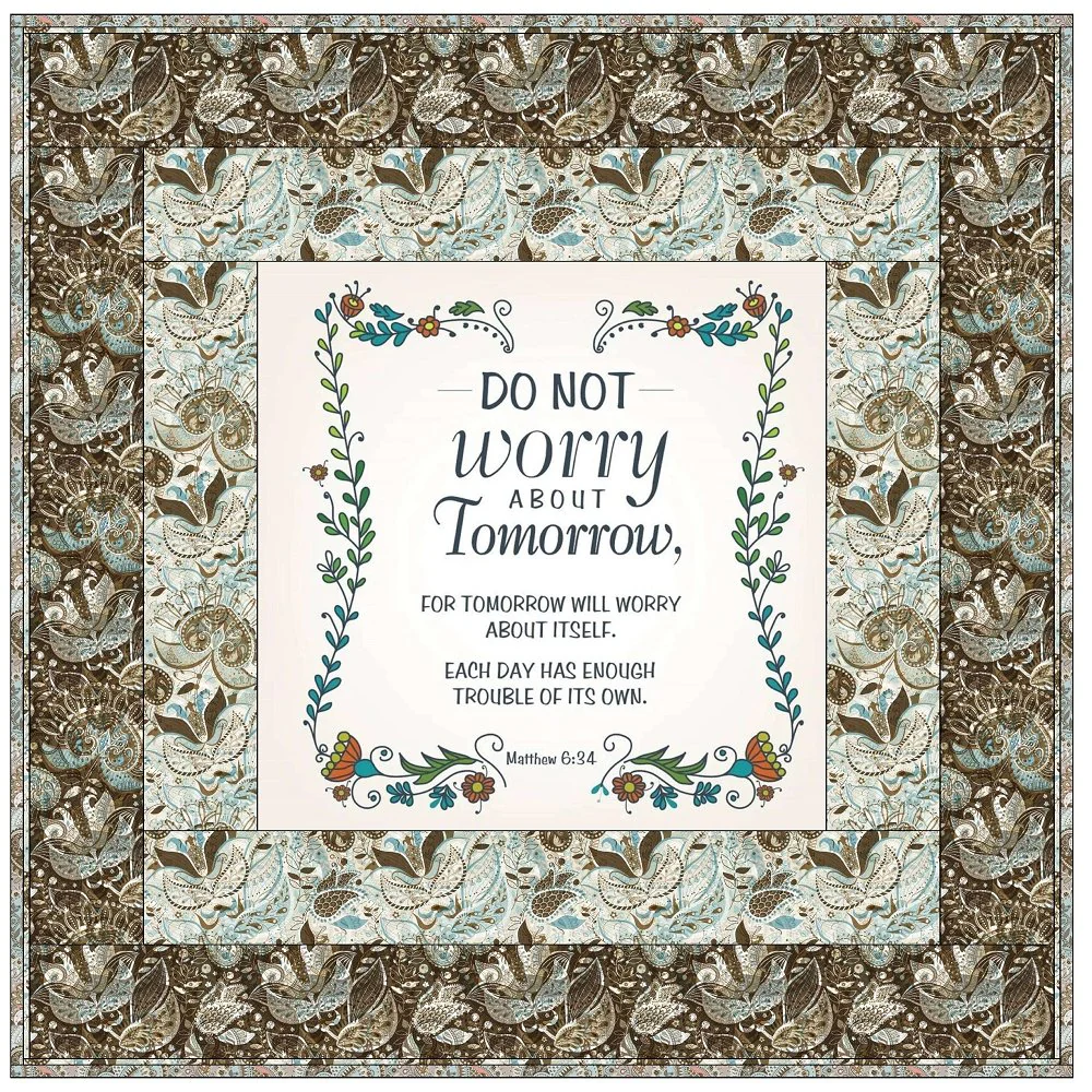 Do Not Worry Wall Hanging 42" x 42" - Image 2