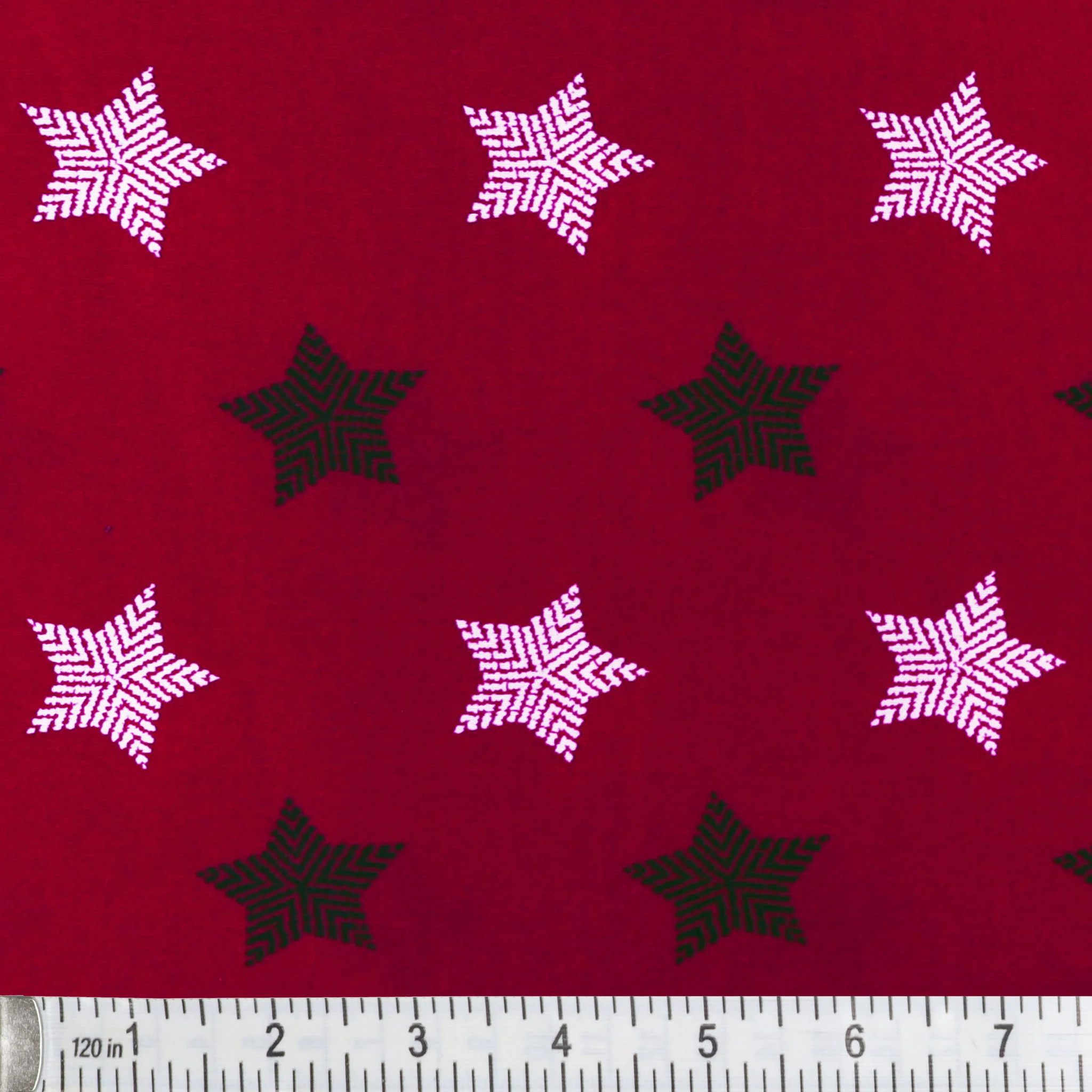 Documentaries Fabric Collection - Starlight True Red - Image 2
