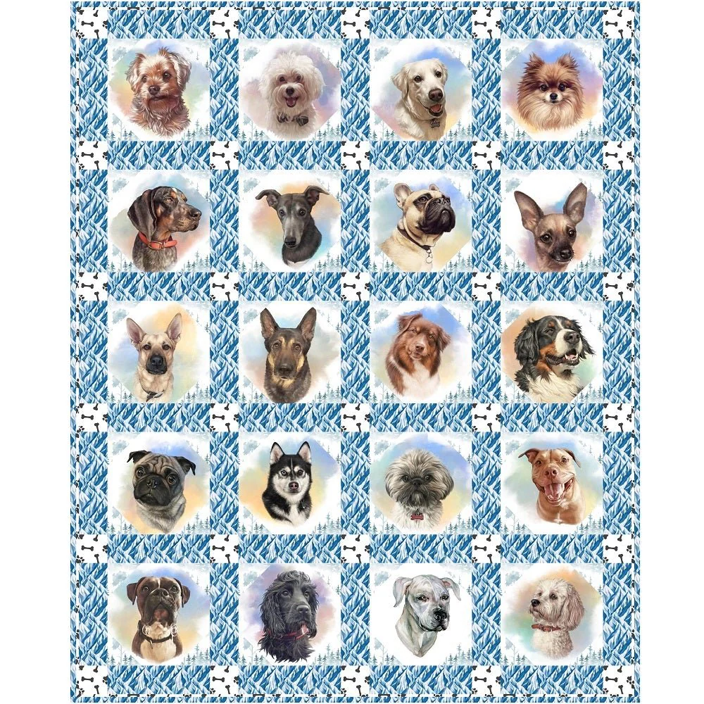 Dog Breeds Quilt Kit - 48" x 60" - Image 2