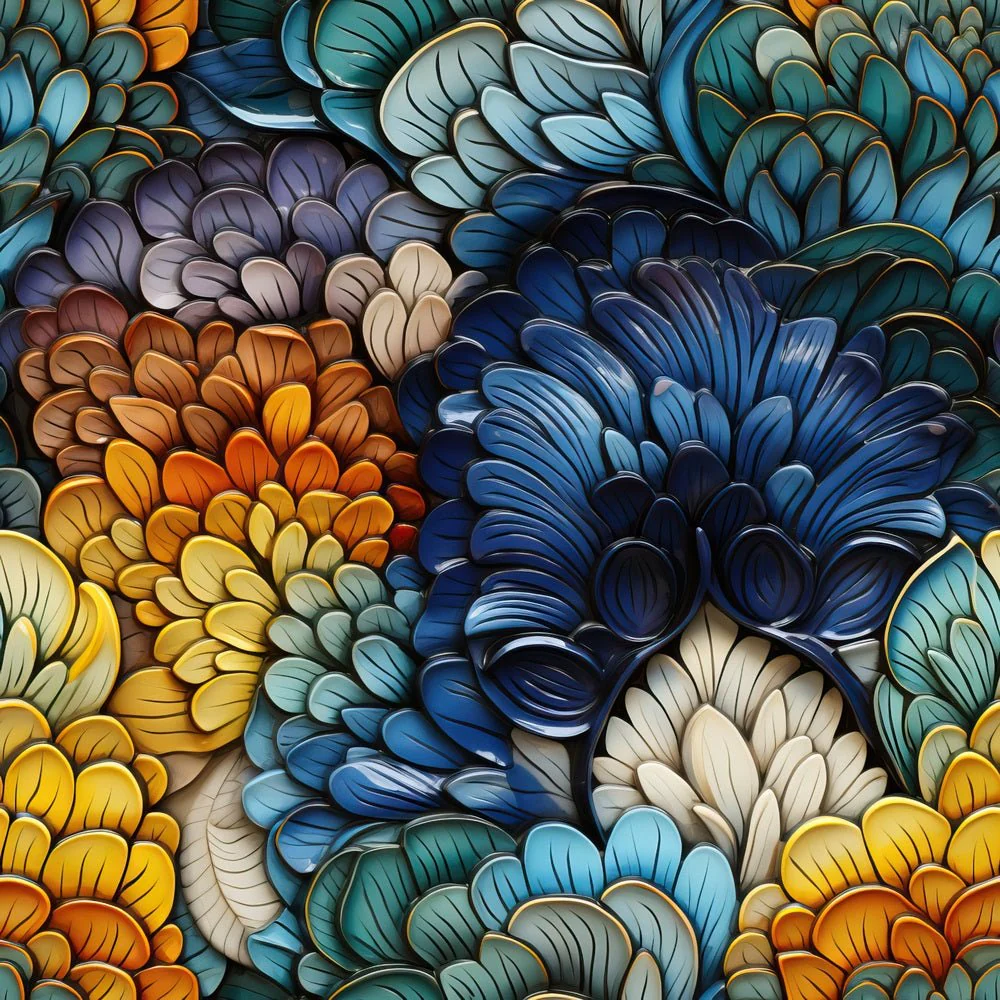 Dragon Scales Pattern #6 Fabric