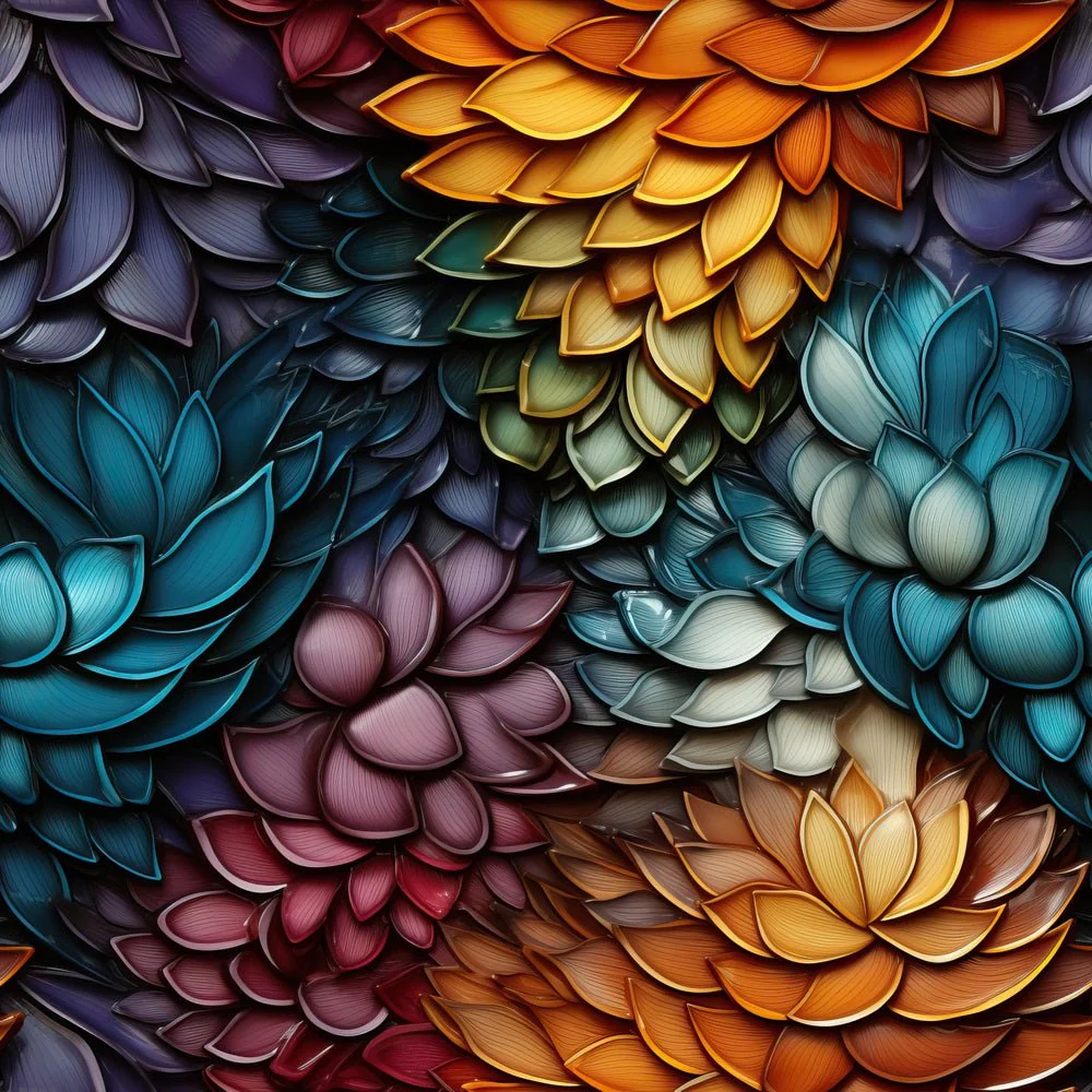 Dragon Scales Pattern #8 Fabric