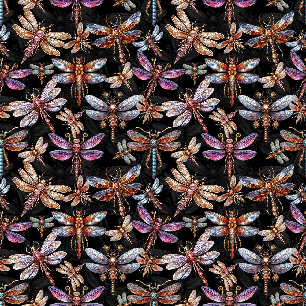 Dragonfly Jewel Fabric
