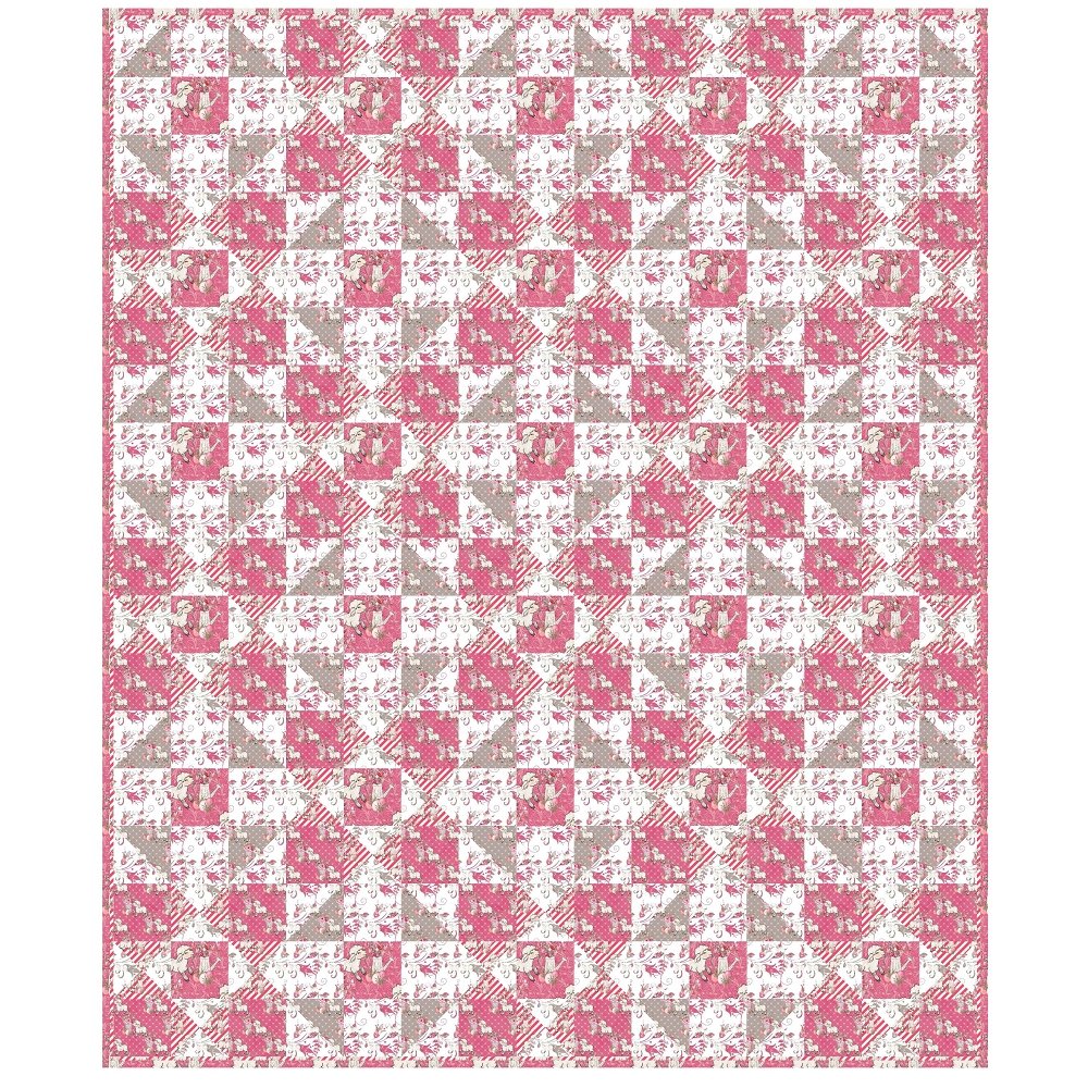 Easter Lamb Quilt Kit - 61 1/2" x 73 1/2"