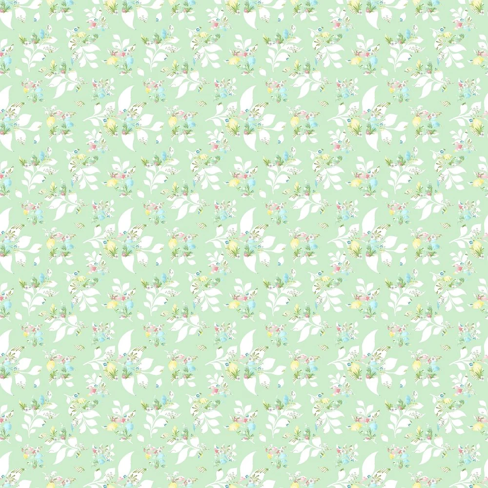 Easter Leaf Fabric - Green