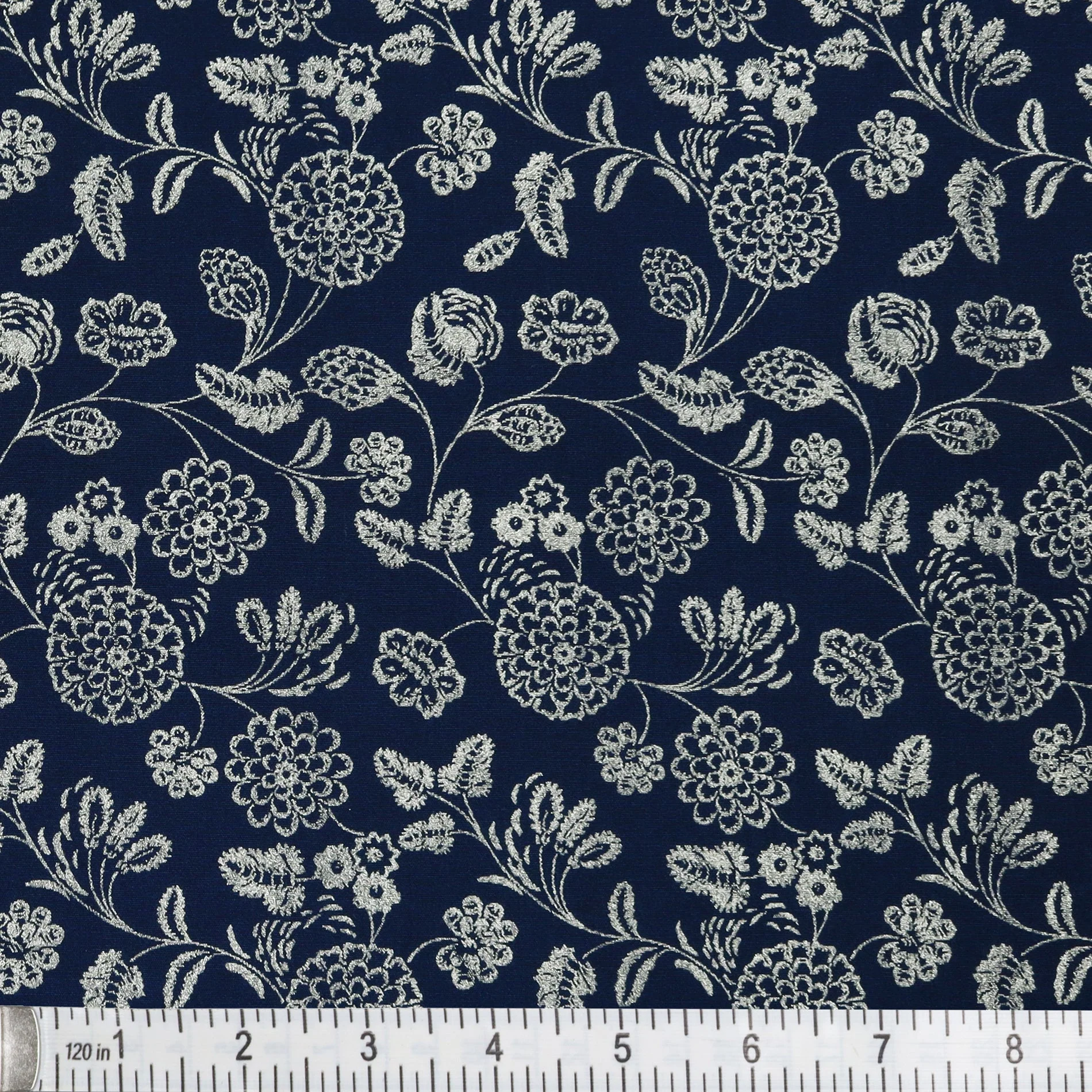 Elegant Keepsakes Fabric Collection - Jacobean Navy - Image 2