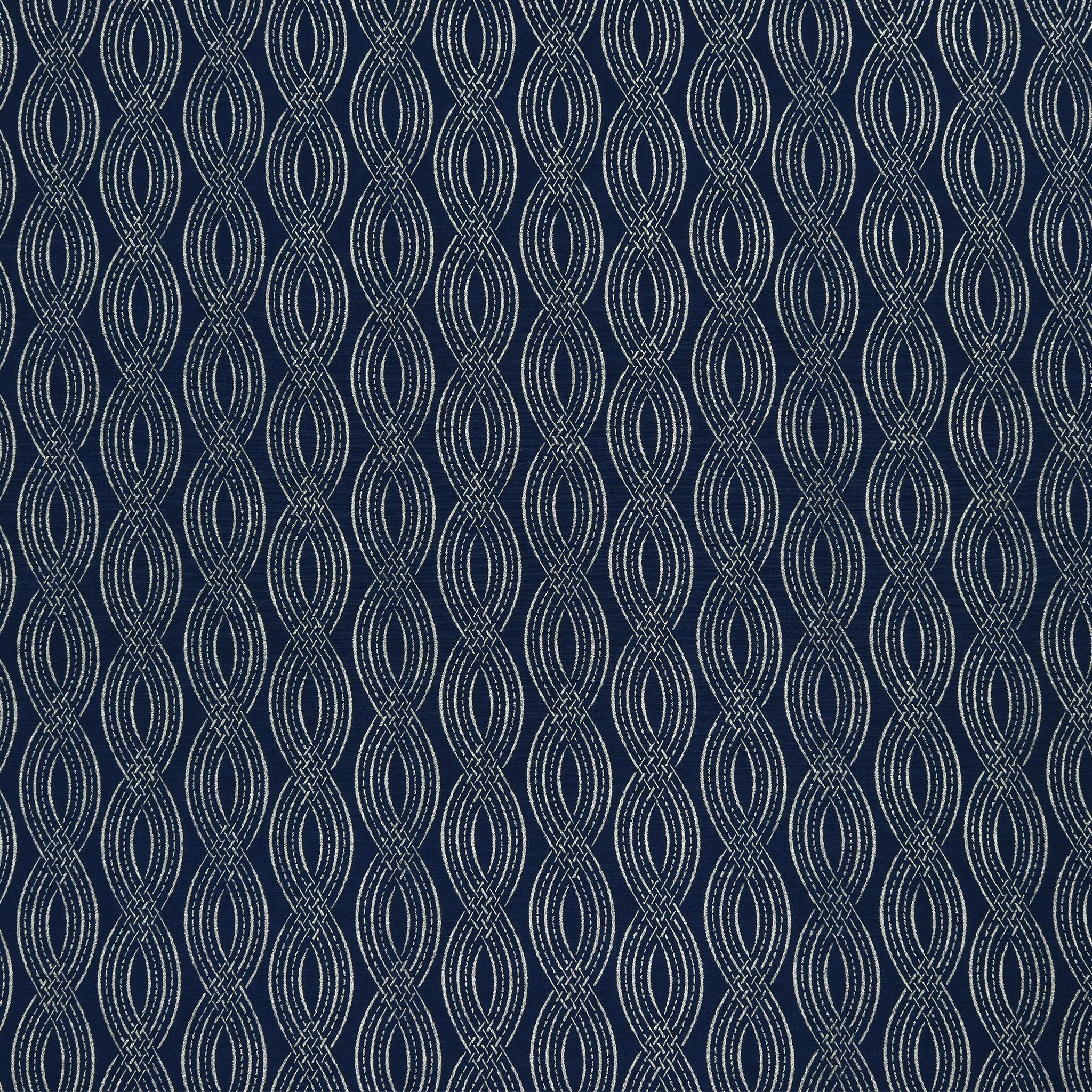 Elegant Keepsakes Fabric Collection - Ribbons Navy