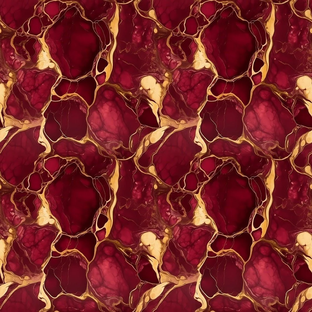 Elegant Marble Fabric - Maroon