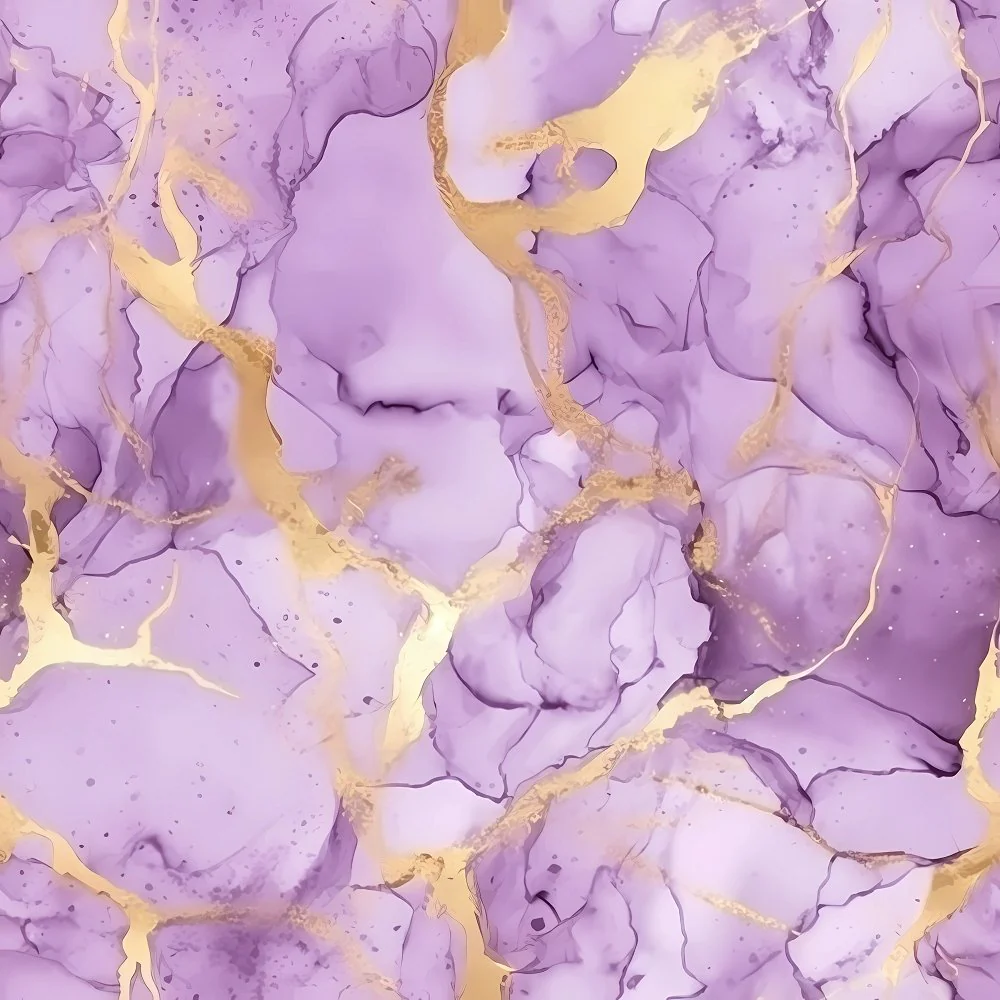 Elegant Marble Fabric - Violet