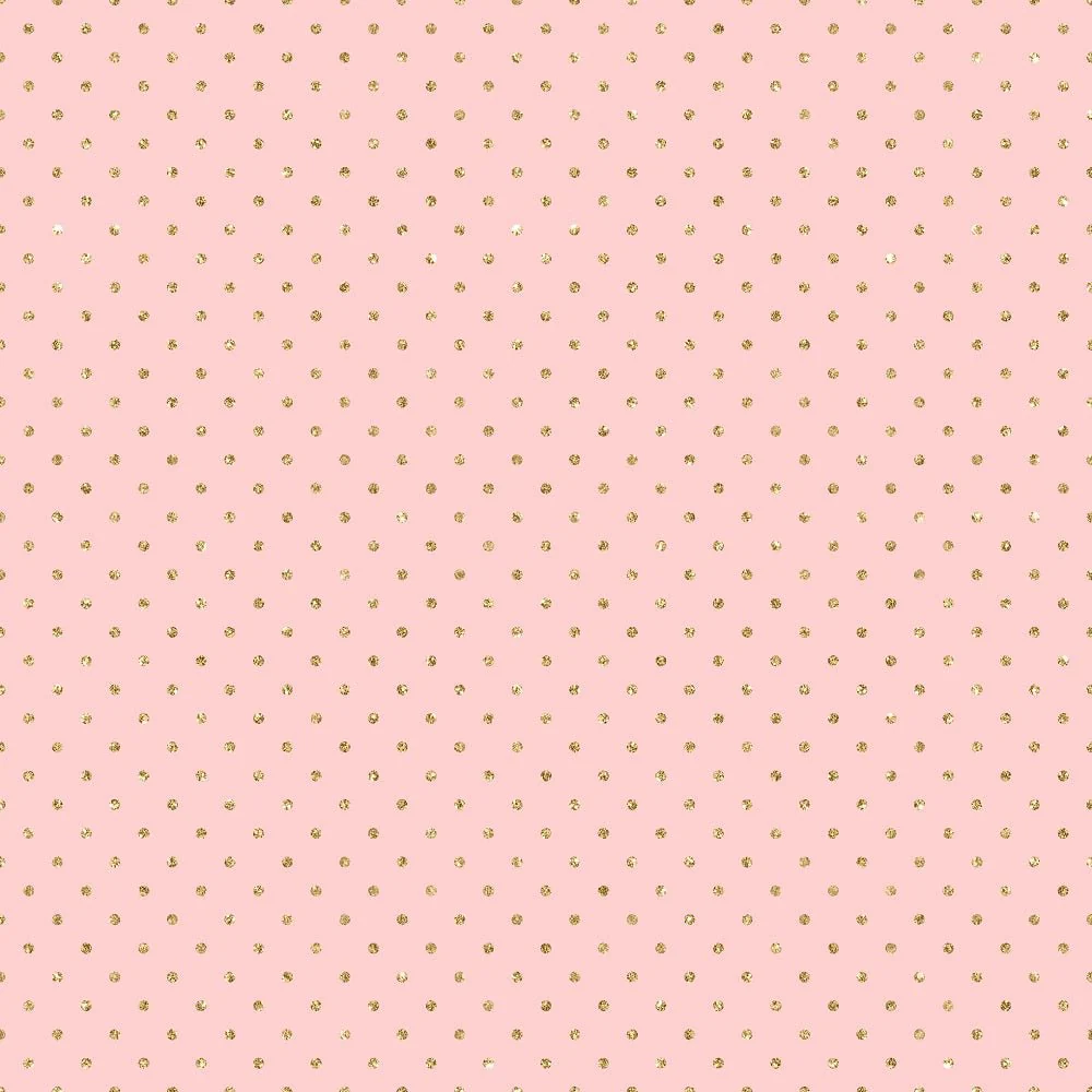Elegant Nutcracker Gold Dots Fabric - Pink