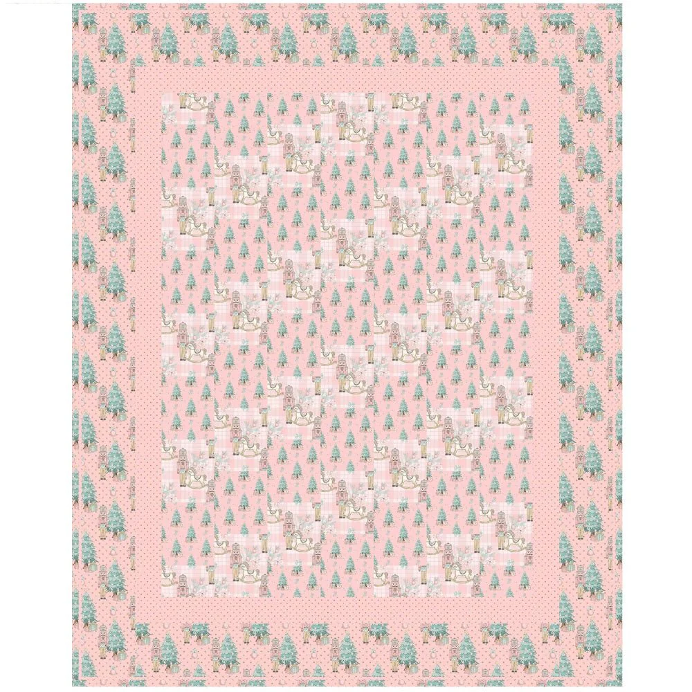 Elegant Nutcracker Lap Quilt Kit - 41 1/2" x 51 1/2"
