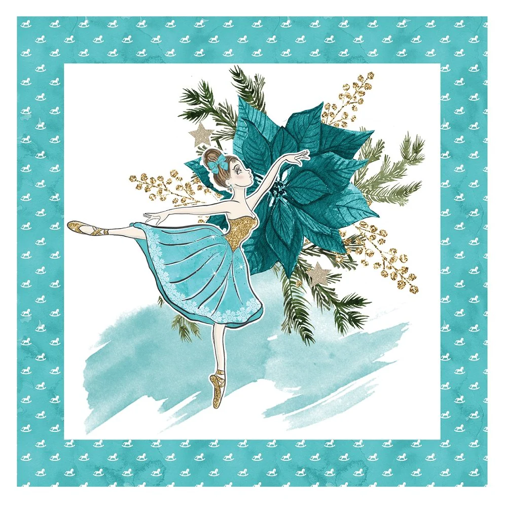 Elegant Nutcracker Pillow Panel - Blue - Image 3