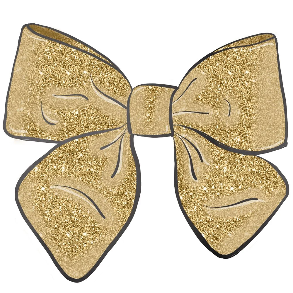 Elegant Nutcracker Ribbon Fabric Panel - Gold