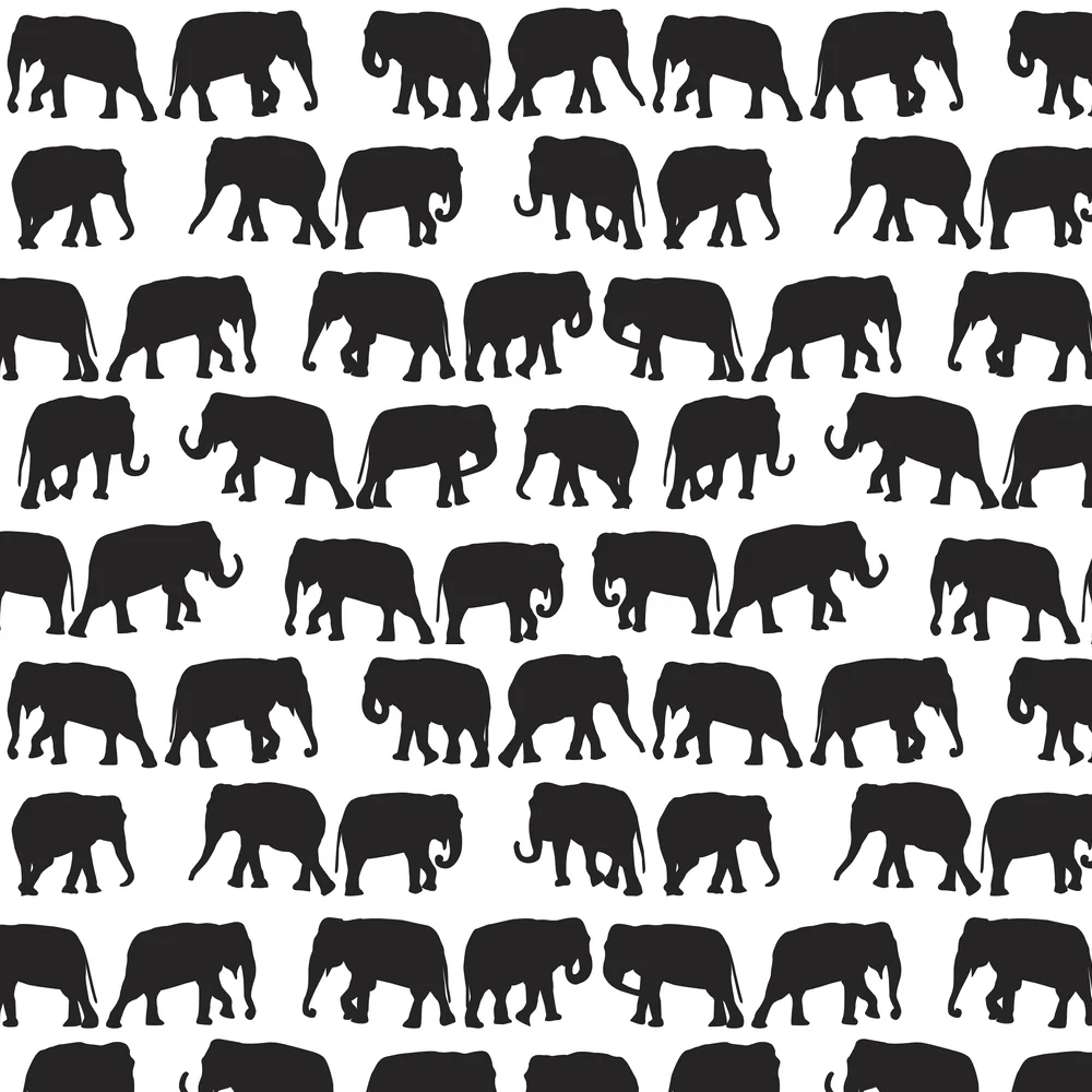 Elephant Herd Fabric